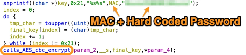 MAC & Hard Coded Password