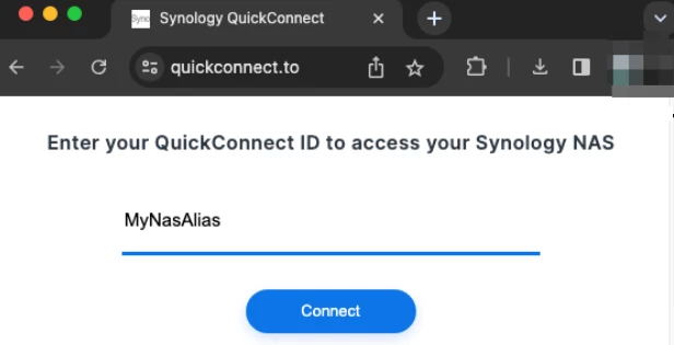 QuickConnect interface