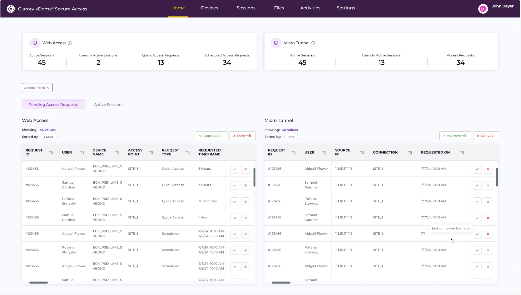 Secure Access New Interface Claroty xDome Secure Access (Formerly SRA) | Claroty